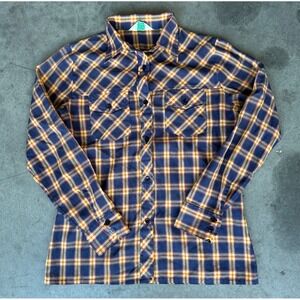 Vintage Sears JR Bazaar Women's Plaid Button Down Shirt Size Small Top